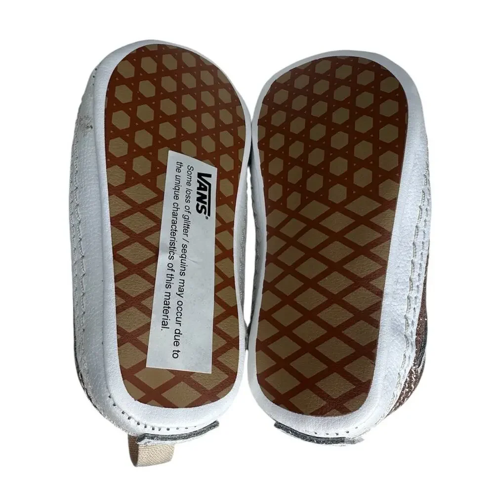 Vans glittery gold